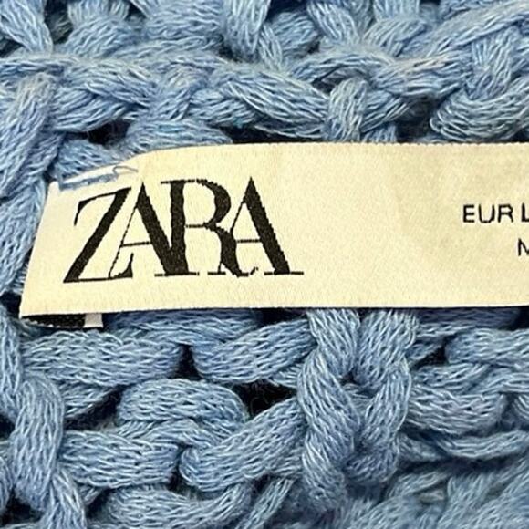 Zara Blue Knit Sweater Vest - Picture 3 of 4